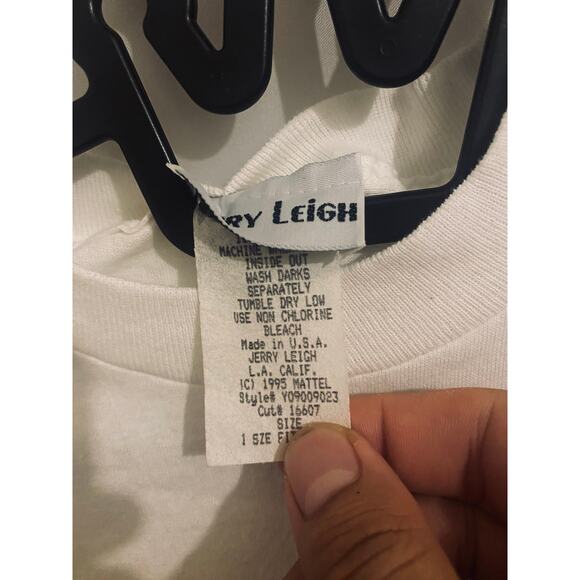 1995 JERRY LEIGH MATTEL BARBIE T-SHIRT NOS Single Stitch OSFA NEW WITH TAGS - Picture 3 of 4